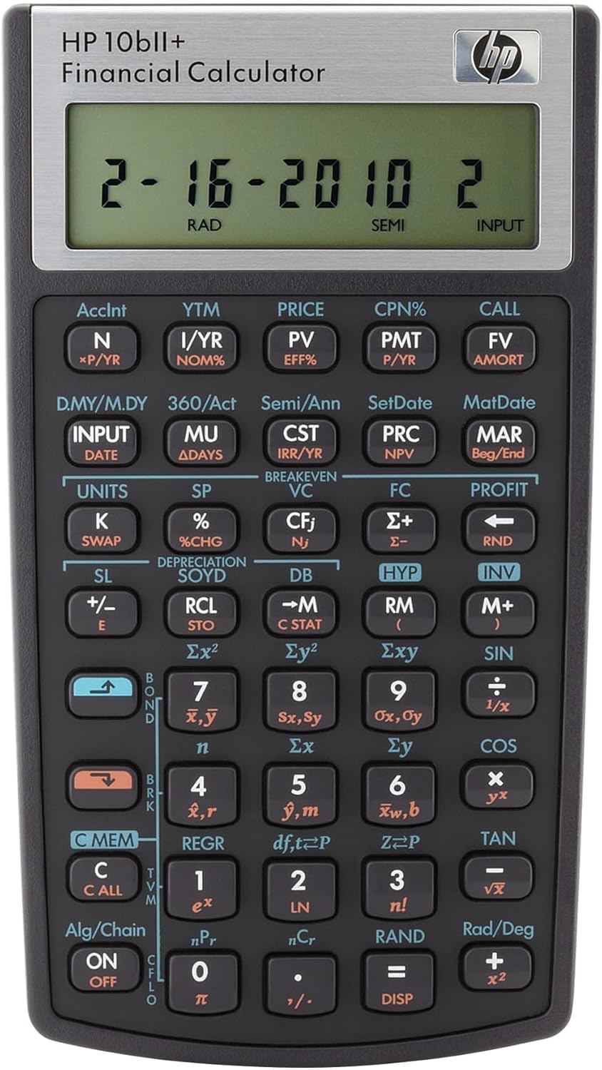 HP B17 10bII+ Financial Calculator
