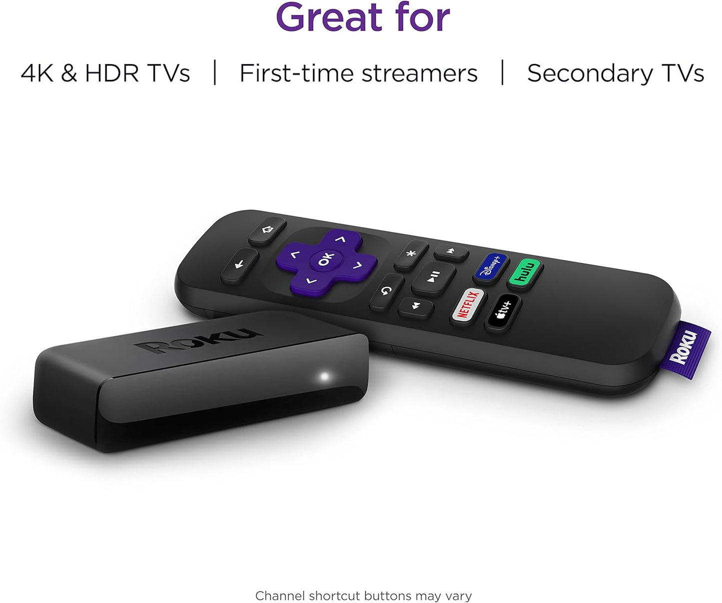 Roku Premiere 3920R 4K/HDR Streaming Media Player