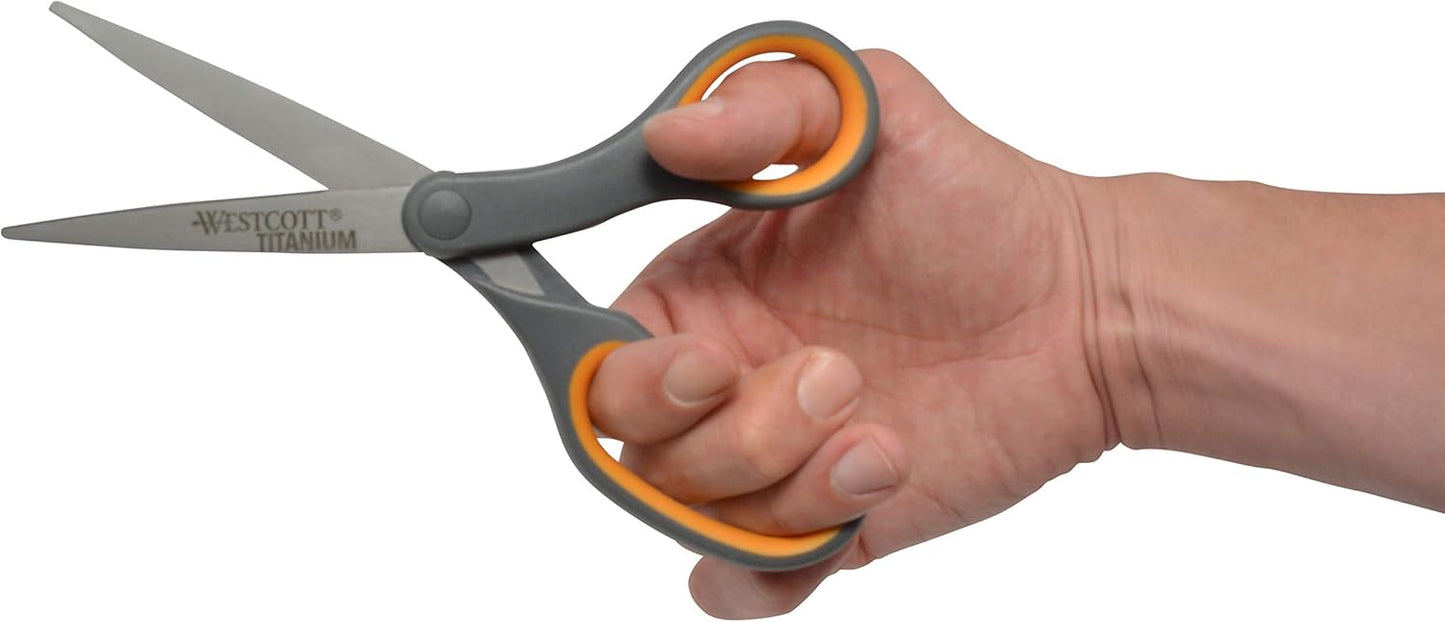 Westcott 17784 Titanium Bonded 8-Inch Scissors 4-Pack