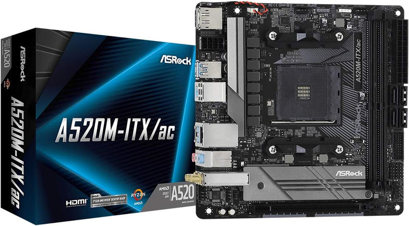 ASRock A520M-ITX/AC AM4 Mini-ITX Motherboard — main product image