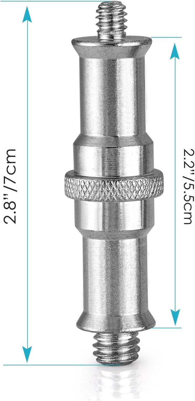 Neewer ST24 1/4" to 3/8" Metal Screw Adapter Spigot