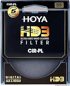 Hoya 55mm HD3 Circular Polarizer Camera Filter — main product image