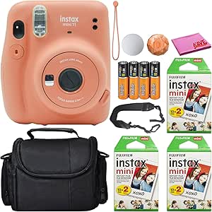 Fujifilm Instax Mini 11 Terracotta Orange Bundle - 60 Films