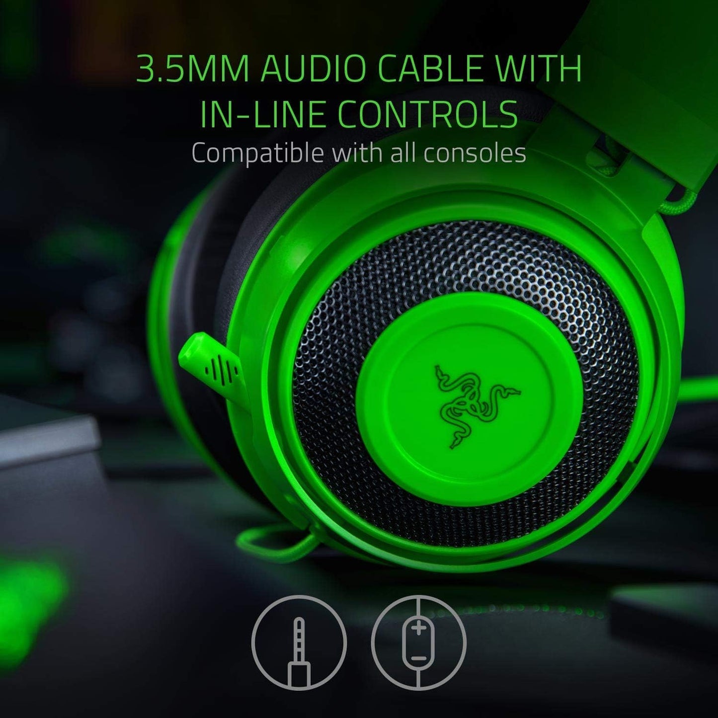 Razer RZ04-02830200 Kraken Gaming Headset Cross-Platform Wired