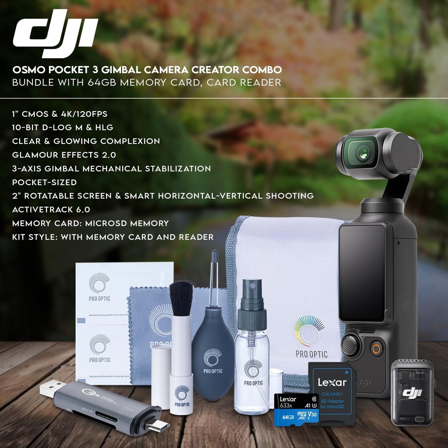 DJI Osmo Pocket 3 4K Gimbal Camera Creator Combo