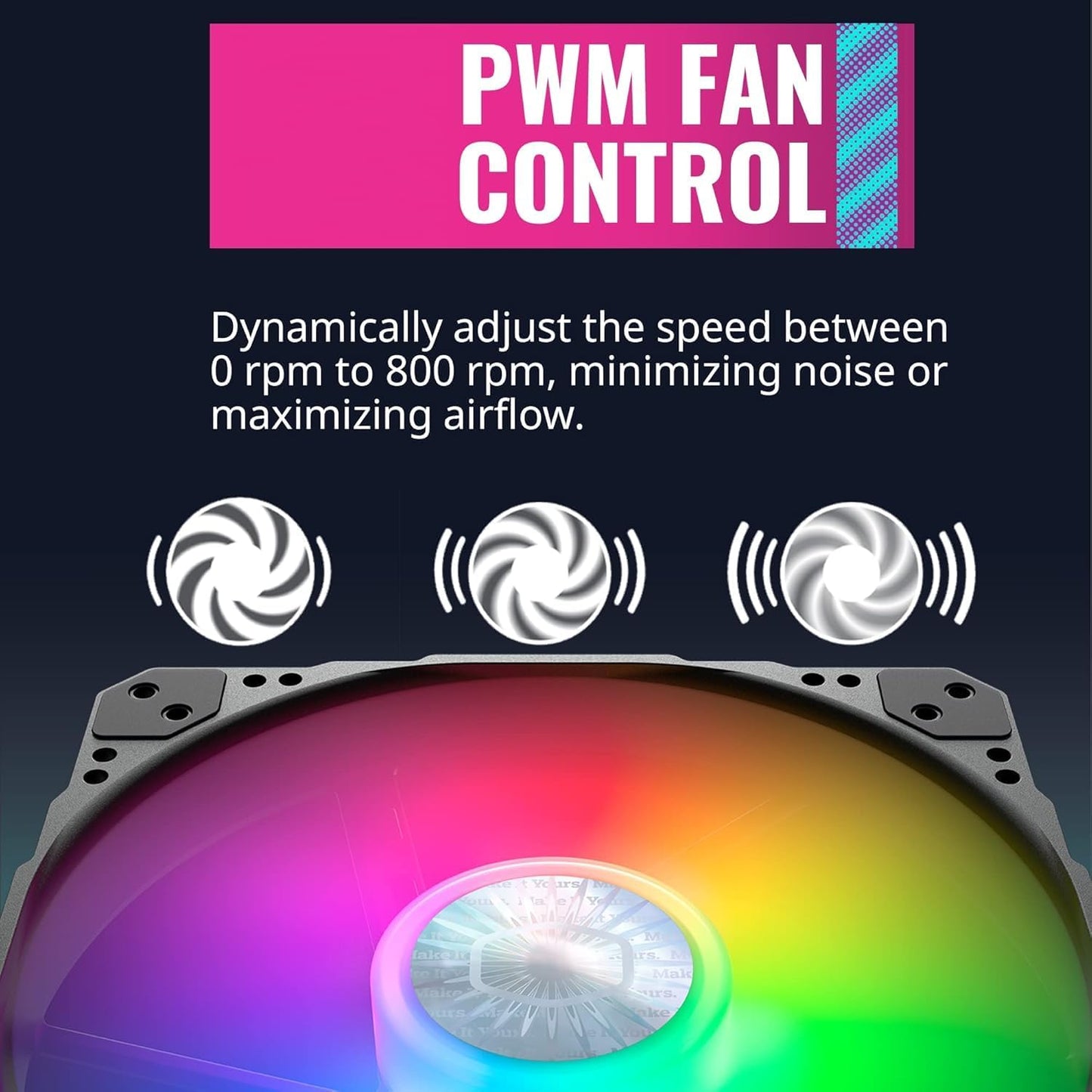 Cooler Master MFX-B3DN-08NP2-R1 SickleFlow 200 ARGB Case Fan