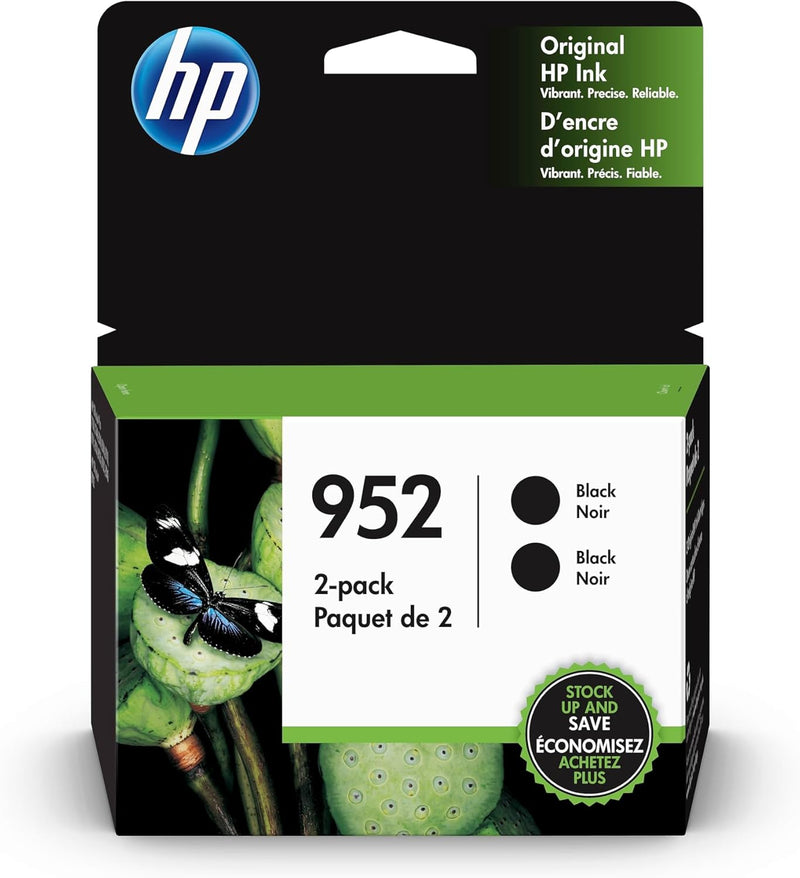 HP 3YP21AN 952 Black Ink Cartridges, 2-Pack — main product image