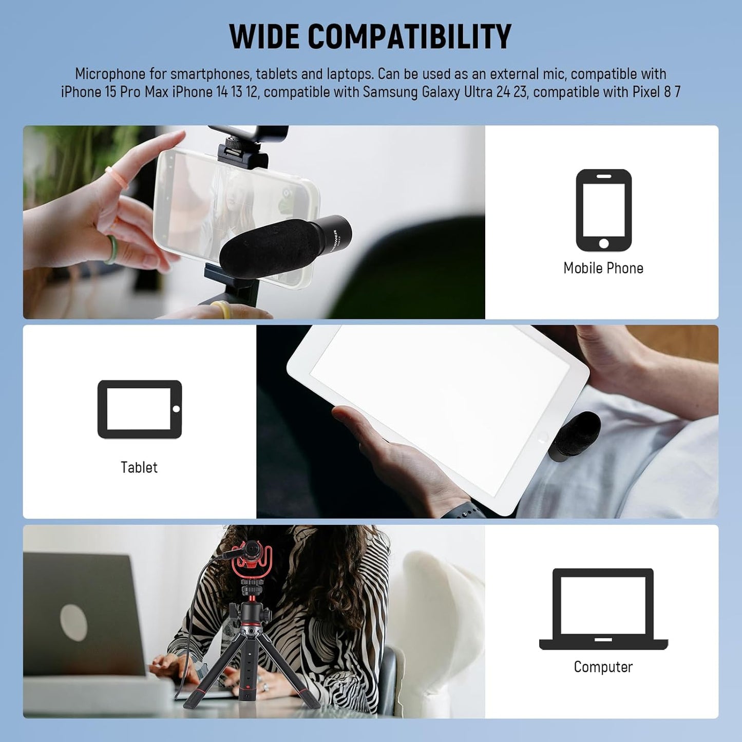 Neewer 21000073 KM17 USB-C Noise Canceling Microphone