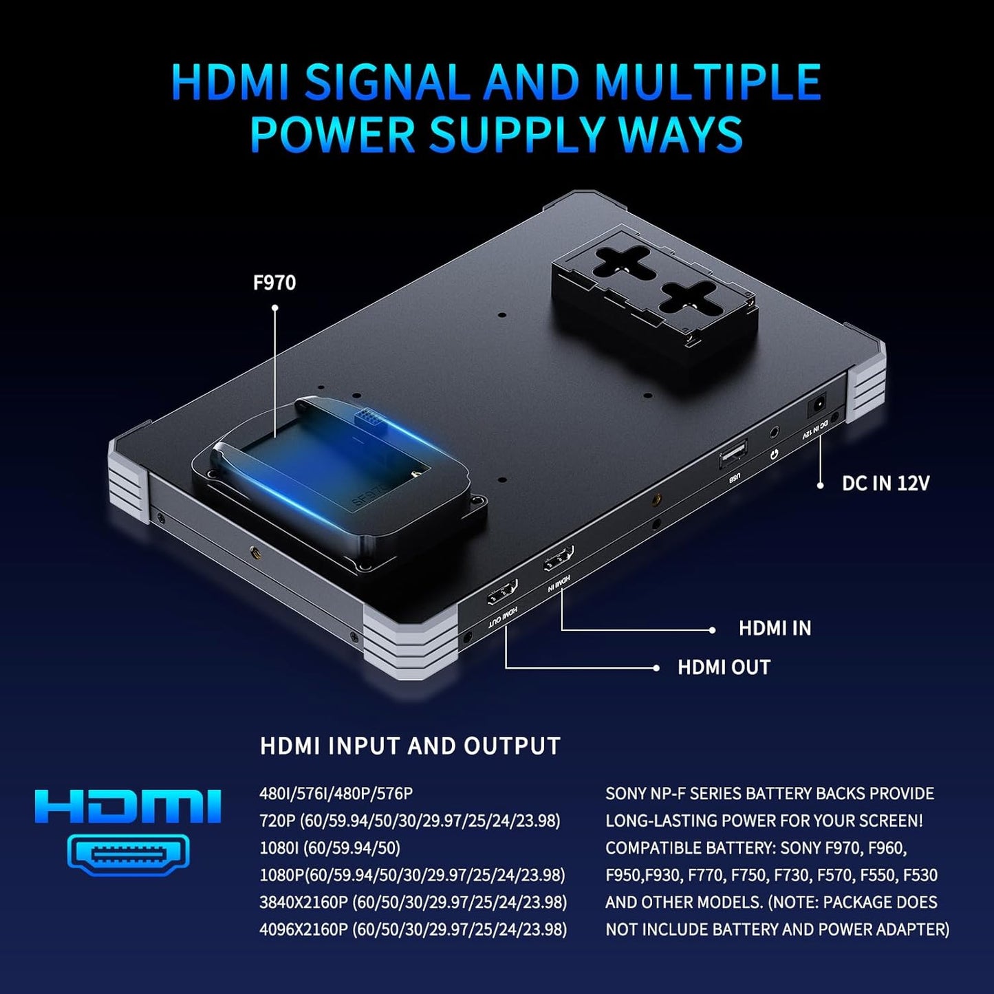 FEELWORLD T10 Camera Field Monitor Touchscreen 3D LUT