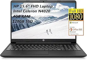 HP Intel Celeron N402 HP 15.6" FHD Laptop with Mouse