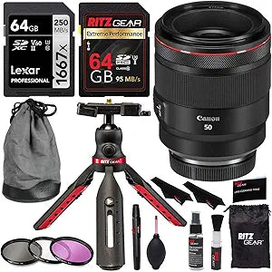 Canon 2959C002 RF 50mm f/1.2L USM Lens Bundle