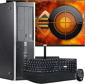 HP 8300 Elite i5 Desktop PC Renewed Monitor Combo