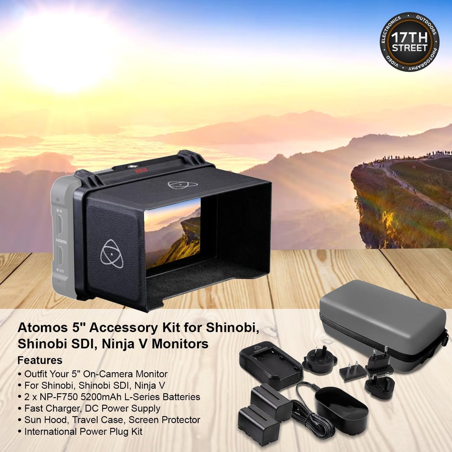 Atomos Ninja Ultra 5.2" 4K HDMI Recording Monitor Bundle