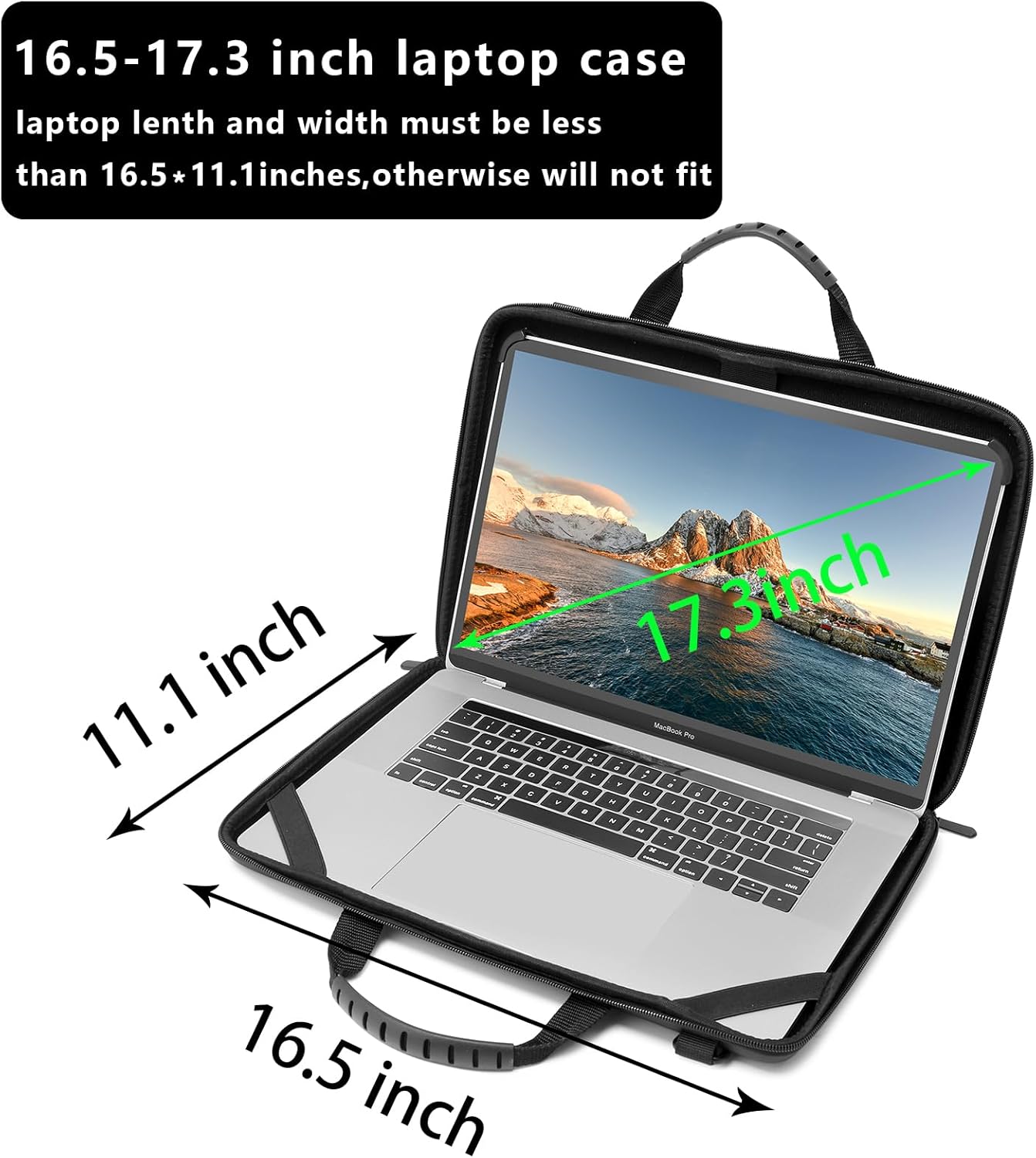 HP Laptop Case Hard Shell Bag Shoulder Strap