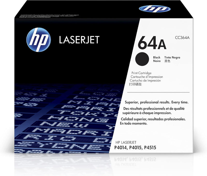 HP 64A Black Toner Cartridge CC364A LaserJet — main product image