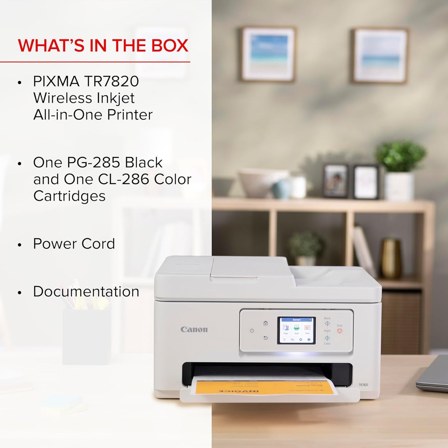 Canon 6258C002 PIXMA TR7820 Wireless All-in-One Printer