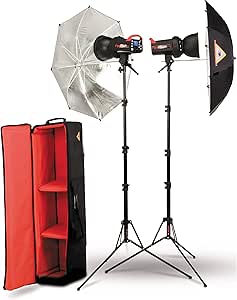 Photoflex SK-FF400DADH30B FlexFlash Double 400W Kit Umbrella