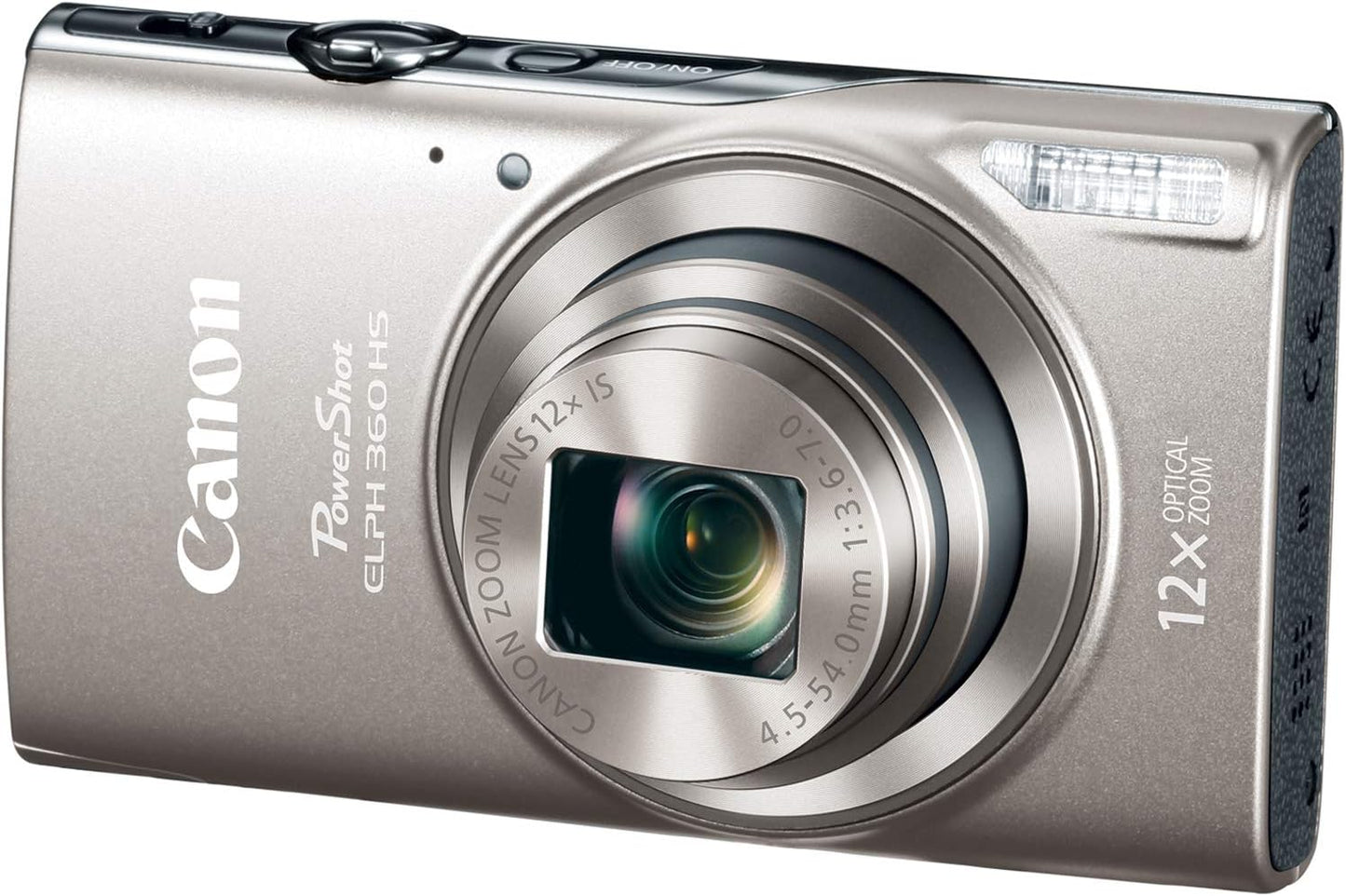 Canon 1078C001 PowerShot ELPH 360 HS Silver Digital Camera