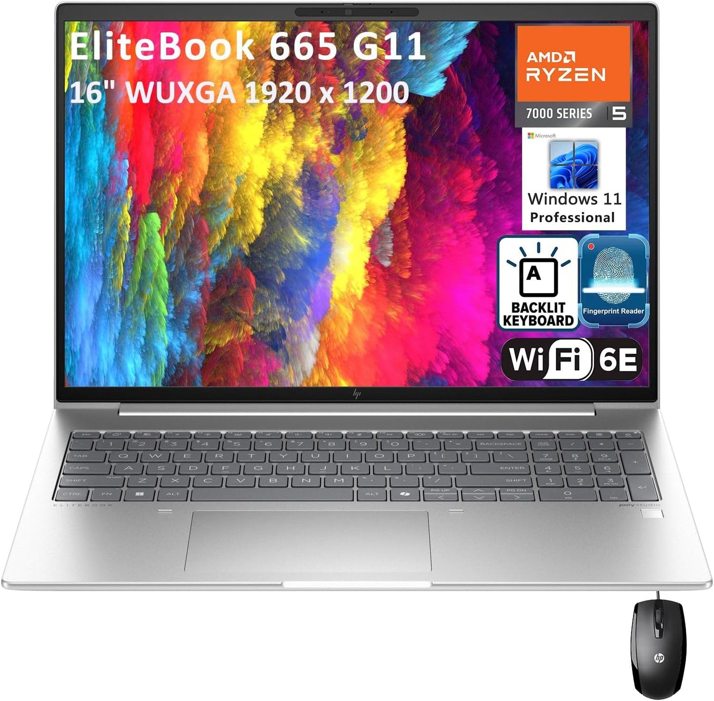 HP 665 G11 Elitebook 16" Ryzen 5 7535U 32GB 1TB SSD Laptop