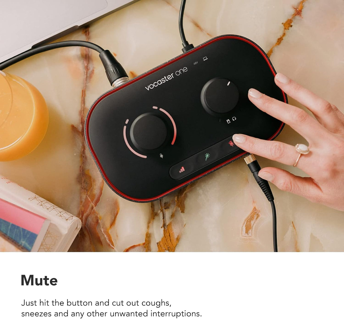 Focusrite AMS-VOCASTER-ONE Podcasting Audio Interface Solo Creator