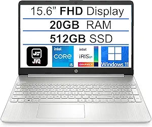 HP 2022 15.6" FHD IPS i5-1135G7 20GB RAM Laptop Silver