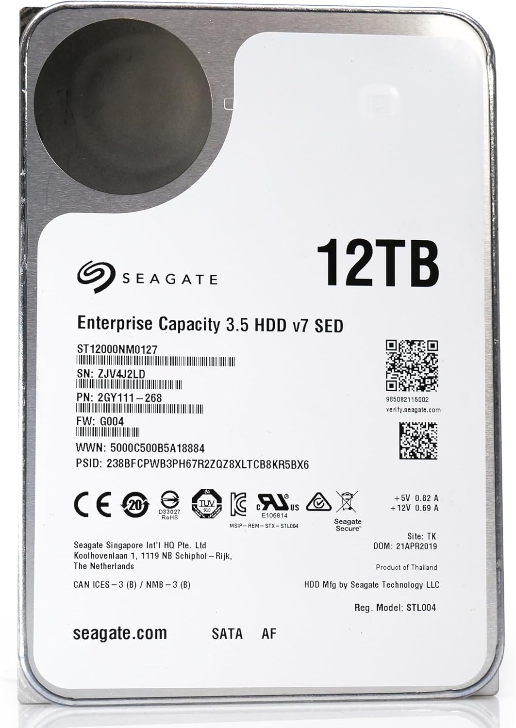 Seagate ST12000NM0127 12TB Exos Enterprise Hard Drive Renewed