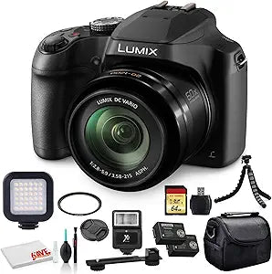 Panasonic DC-FZ80 Lumix: 60x Zoom Digital Camera Bundle