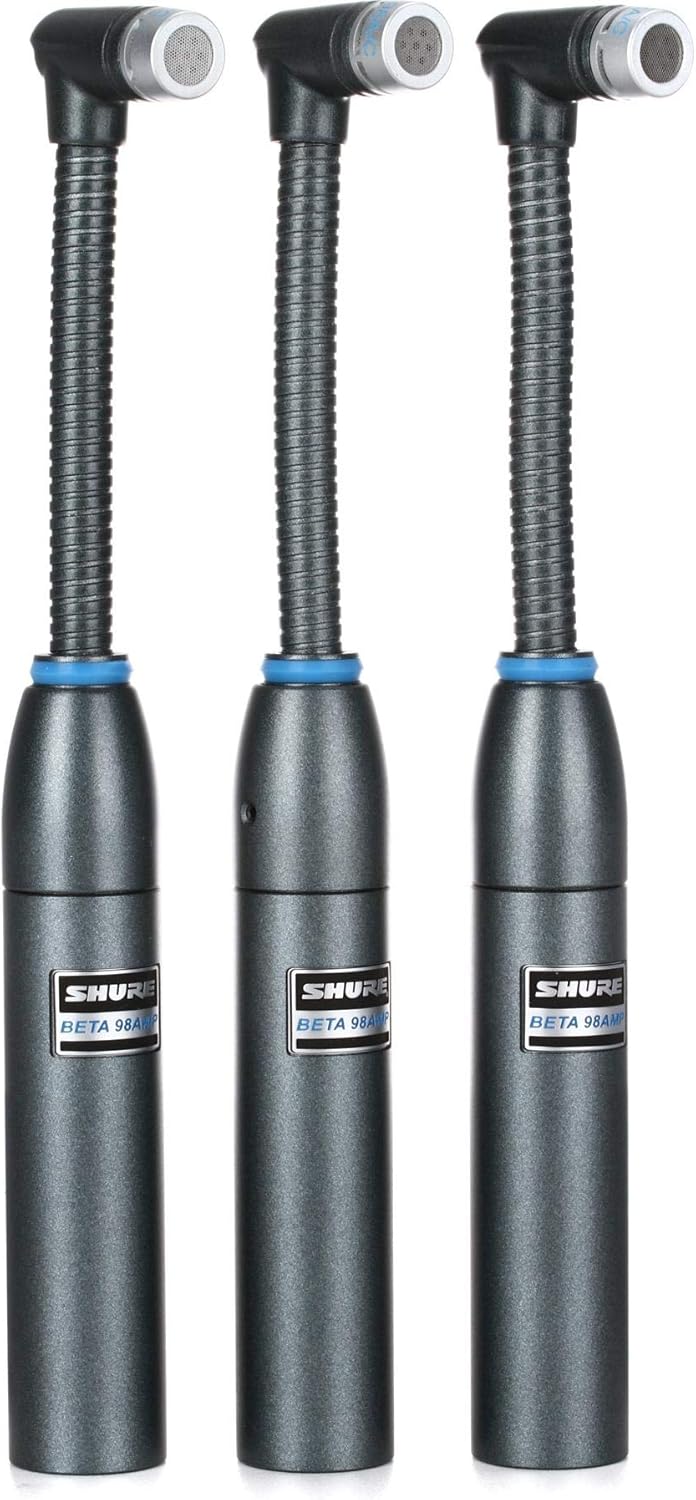 Shure BETA 98AMP/C-3PK Cardioid Condenser Microphone 3-Pack