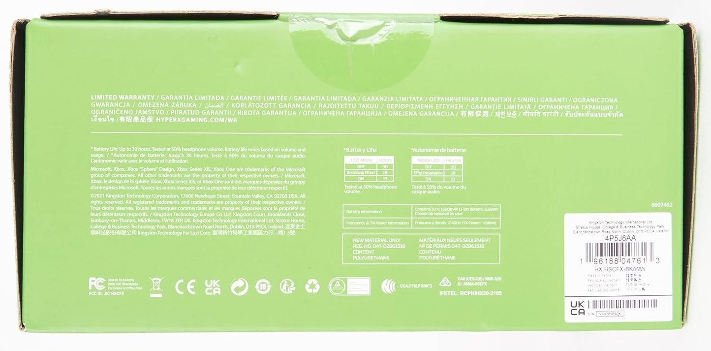 HyperX HX-HSCFX-BK/WW CloudX Flight Wireless Xbox Headset