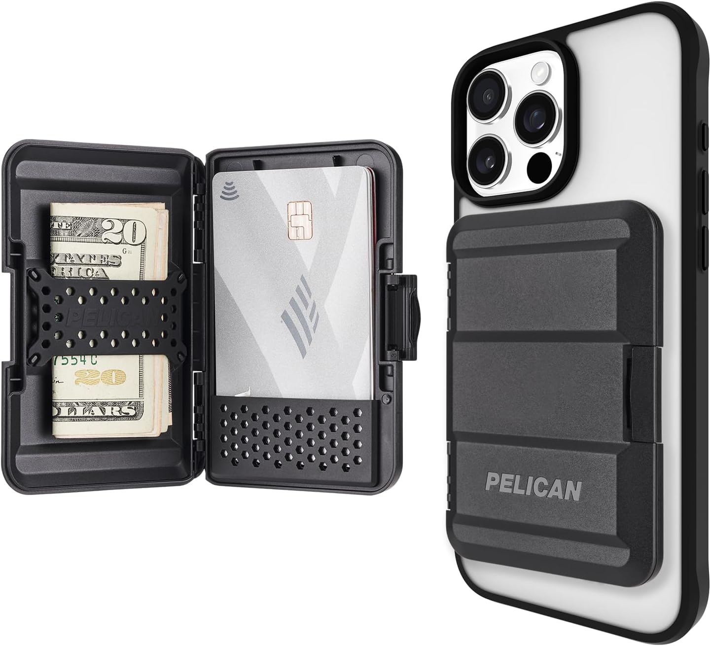 Pelican PP049004 MagSafe Wallet for iPhone, Black
