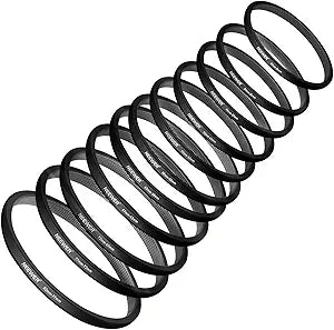 Neewer 10091286 Step-Down Adapter Ring Set (11 Pieces) - Aluminum