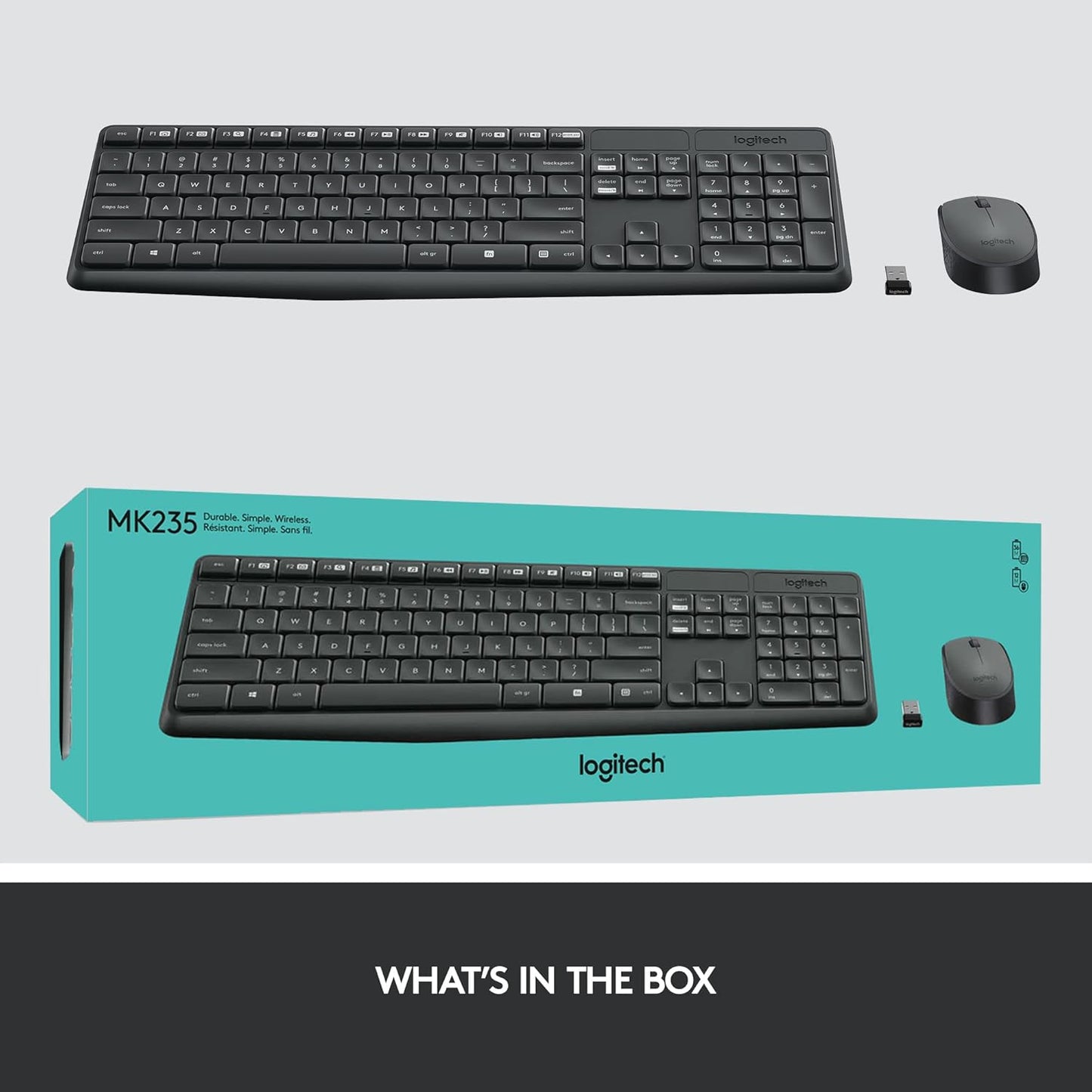 Logitech 920-007897 MK235 Wireless Keyboard and Mouse Combo