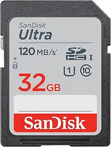 SanDisk 32GB Ultra SDHC 120MB/s Memory Card