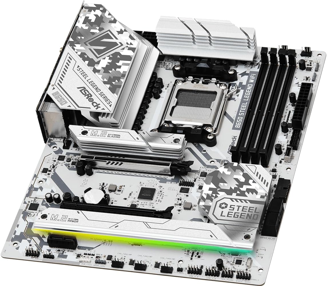 ASRock 90-MXBN90-A0UAYZ B650 Steel Legend WiFi Motherboard