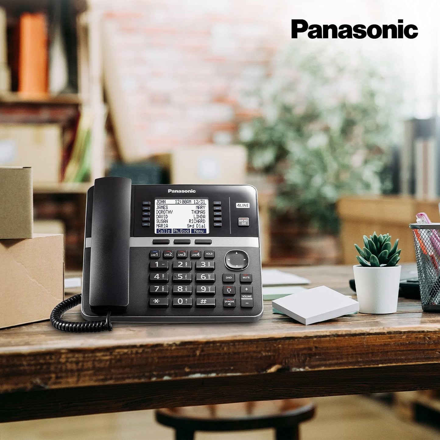 Panasonic KX-TGW420B 4-Line Expandable Office Phone System