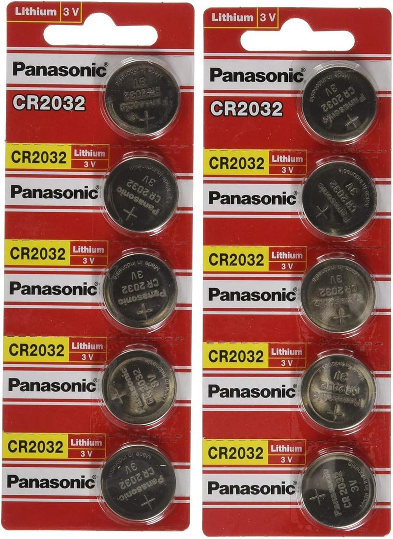 Panasonic CR2032-PANASONIC-10PACK - 10 x 3V Lithium Coin Cell — main product image