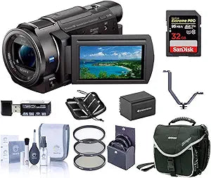 Sony FDRAX33 4K HD Handycam Camcorder Bundle