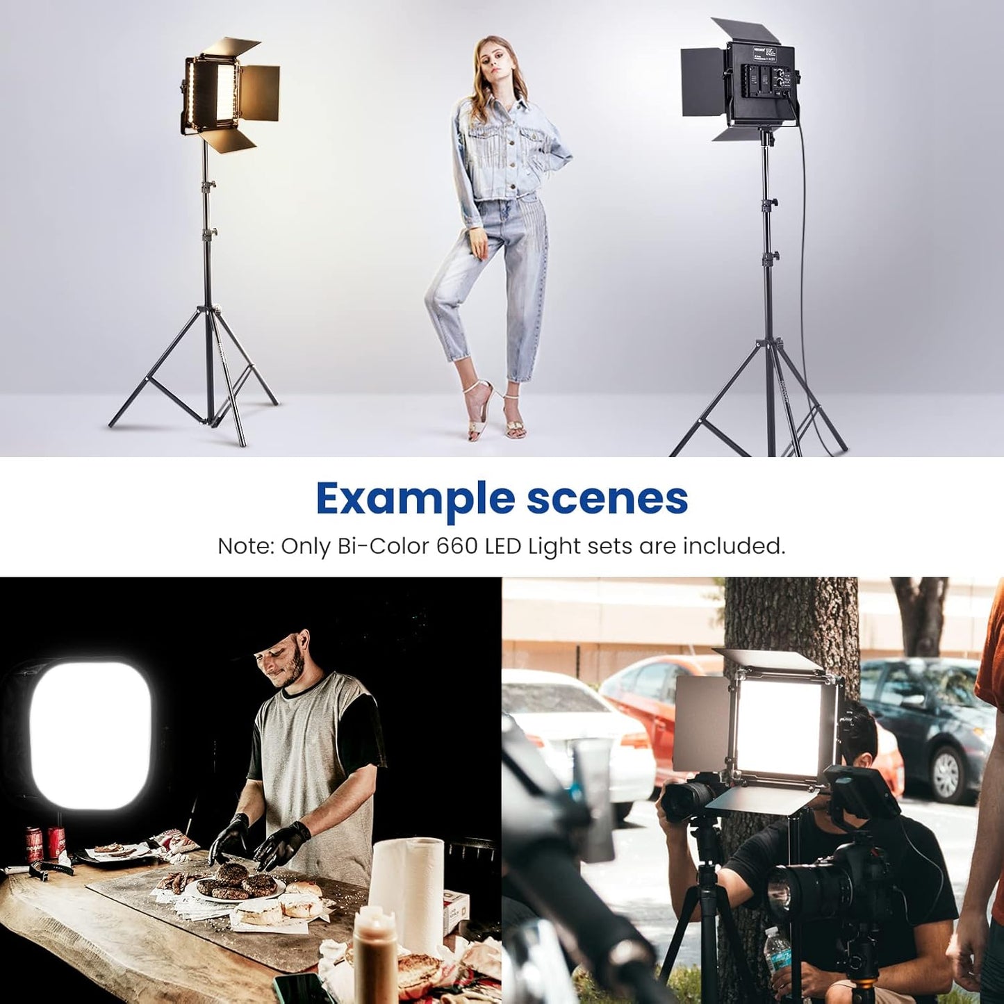 Neewer NL660 Bi-Color LED Video Light Kit