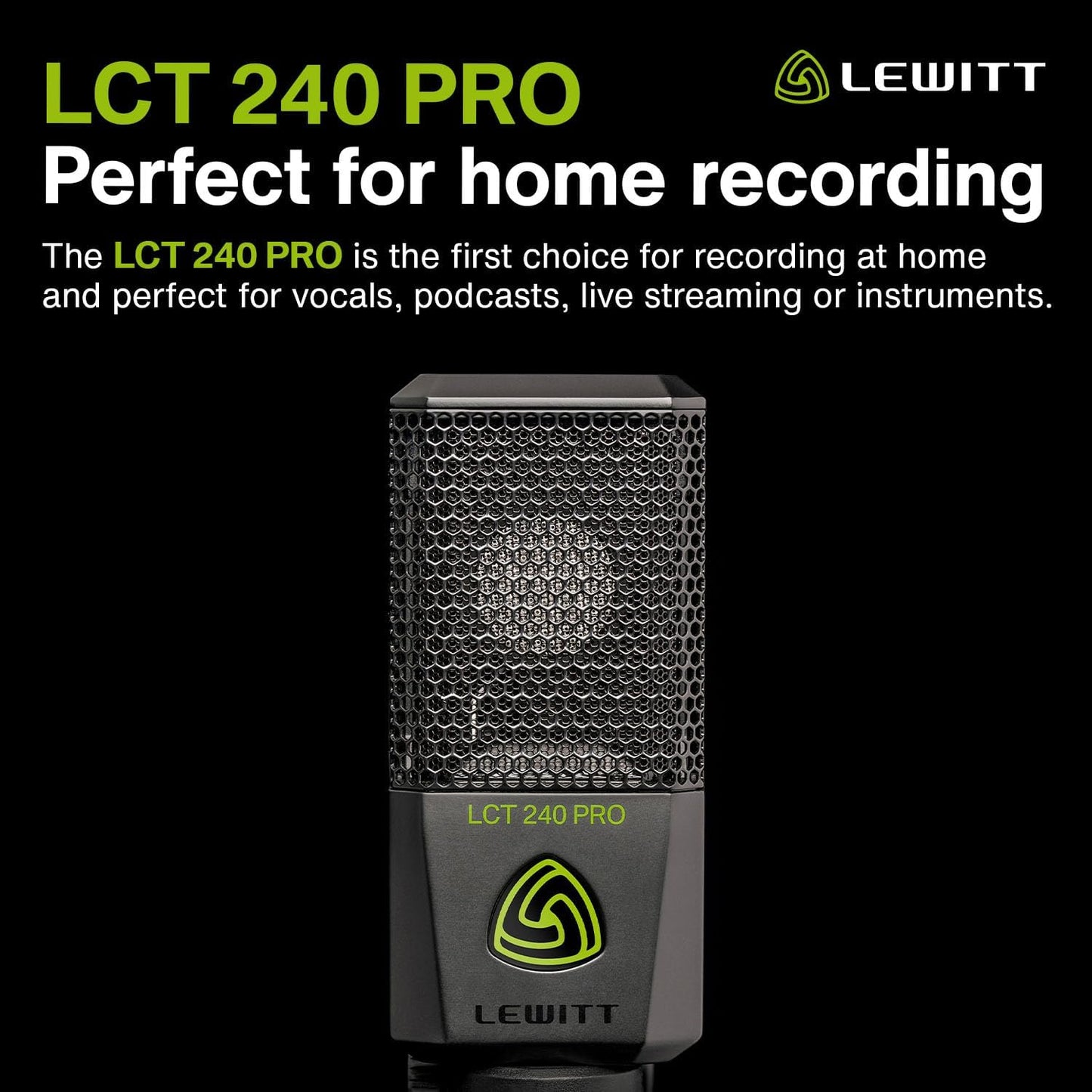 Lewitt LCT 240 Pro Black Condenser Microphone