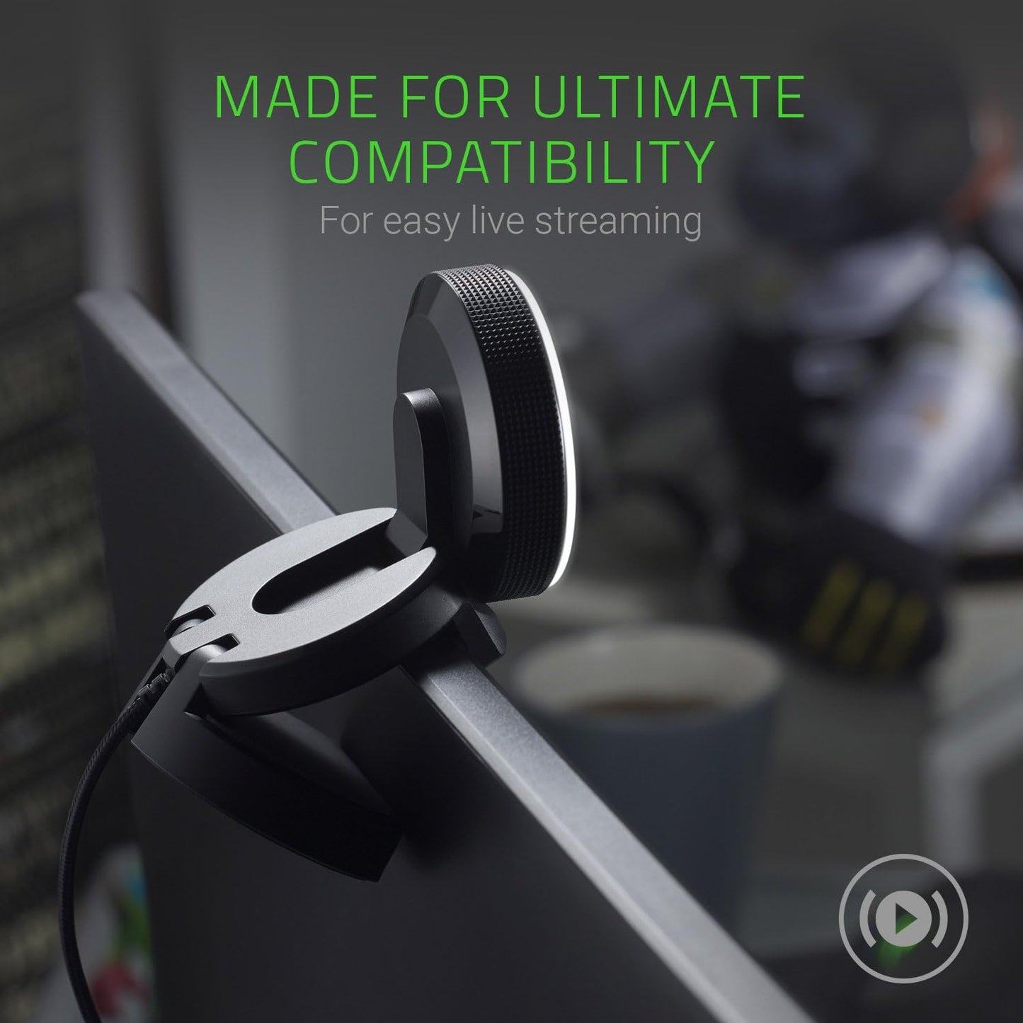 Razer RZ19-02320100-R3U1 Kiyo Streaming Webcam Ring Light