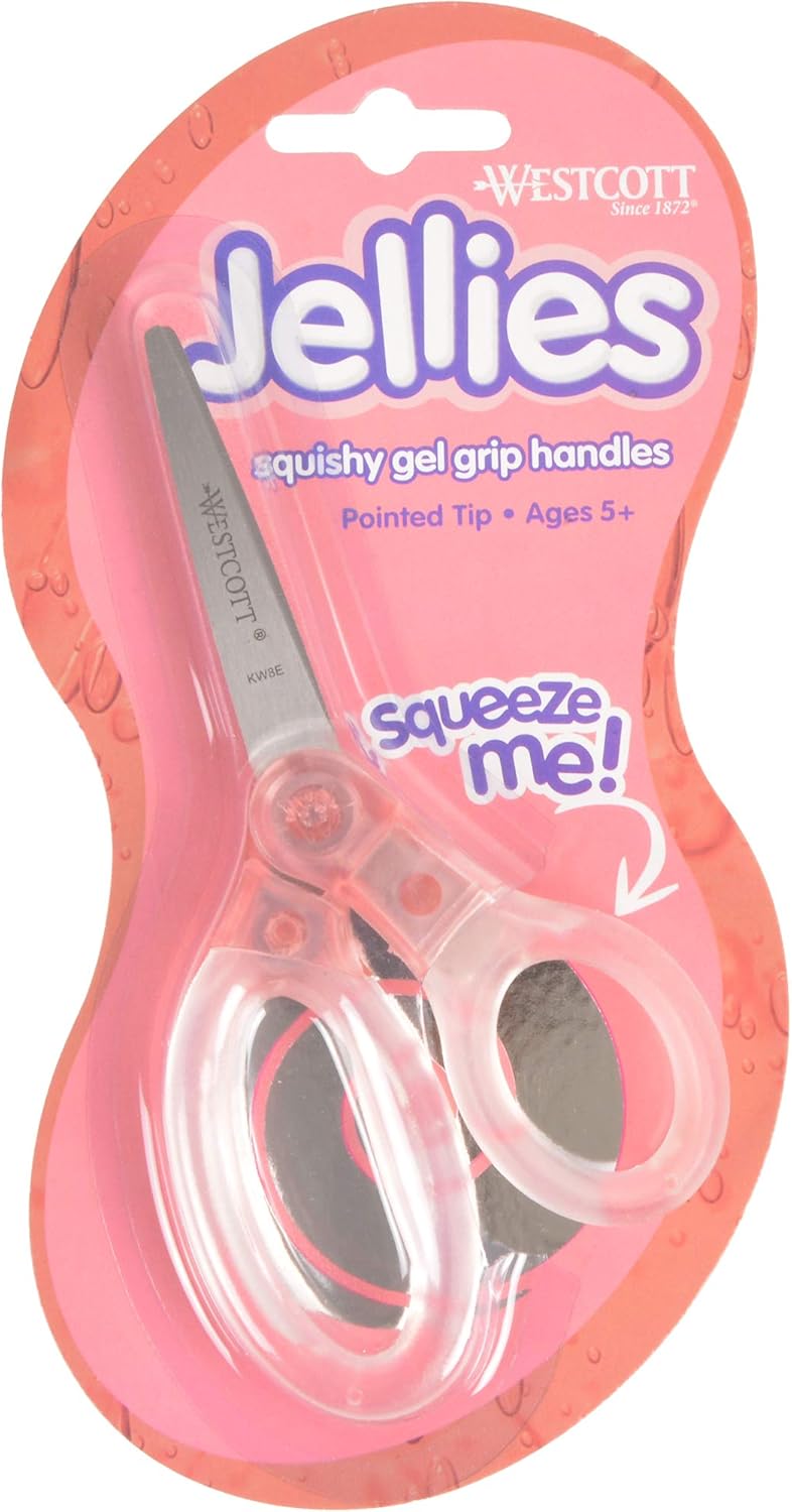 Westcott 67550 Jellies 5" Kids Scissors 12 Pack