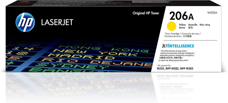 HP W2112A 206A Yellow LaserJet Toner Cartridge — main product image