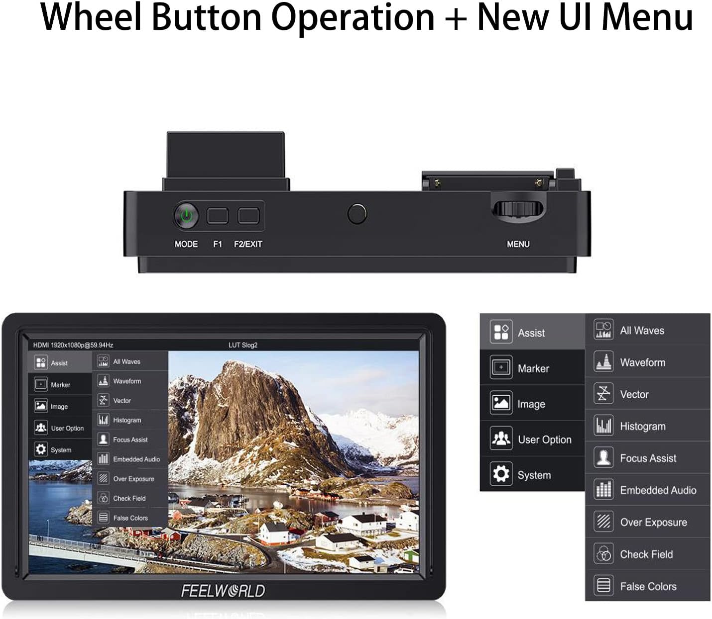 FEELWORLD FW568S 6" 3G-SDI/4K HDMI On-Camera Monitor