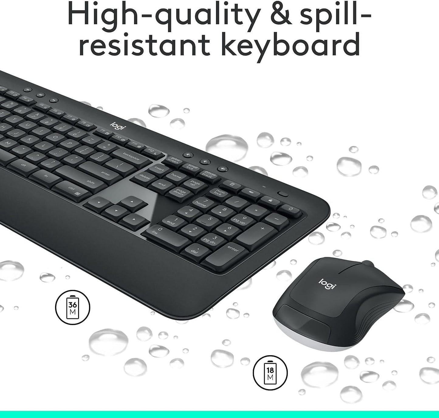 Logitech MK540 Wireless Keyboard and Mouse Combo