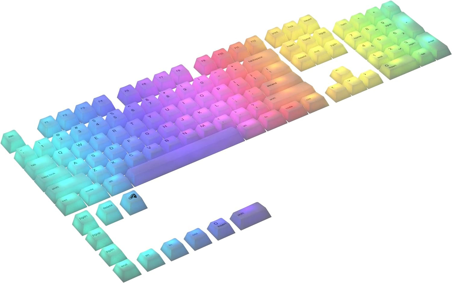 Glorious GLO-KC-POLY-RGB Polychroma RGB Keycaps Clear