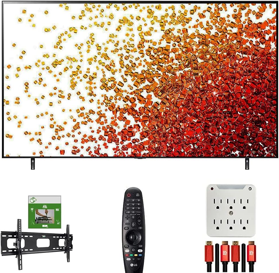 LG E23LG75NANO75UPA 75-Inch NanoCell 4K TV Bundle