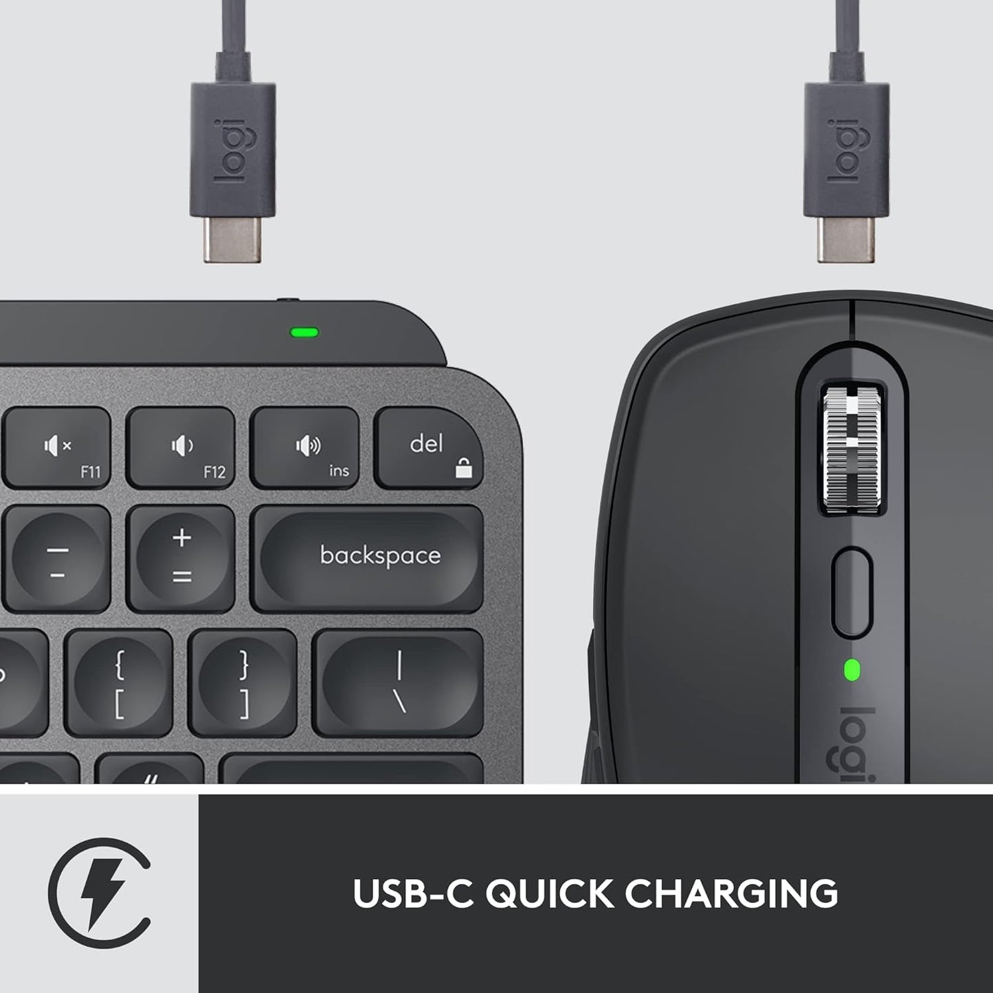 Logitech MX Keys Mini Graphite Wireless Keyboard & Mouse Combo