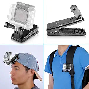 Neewer 10078659 GoPro Backpack Hat Clip Mount