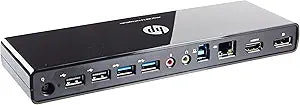 HP H1L08AA#ABA USB 3.0 Port Replicator Docking Station