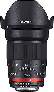 Samyang 1111005101 35mm F1.4 Manual Focus Sony Lens